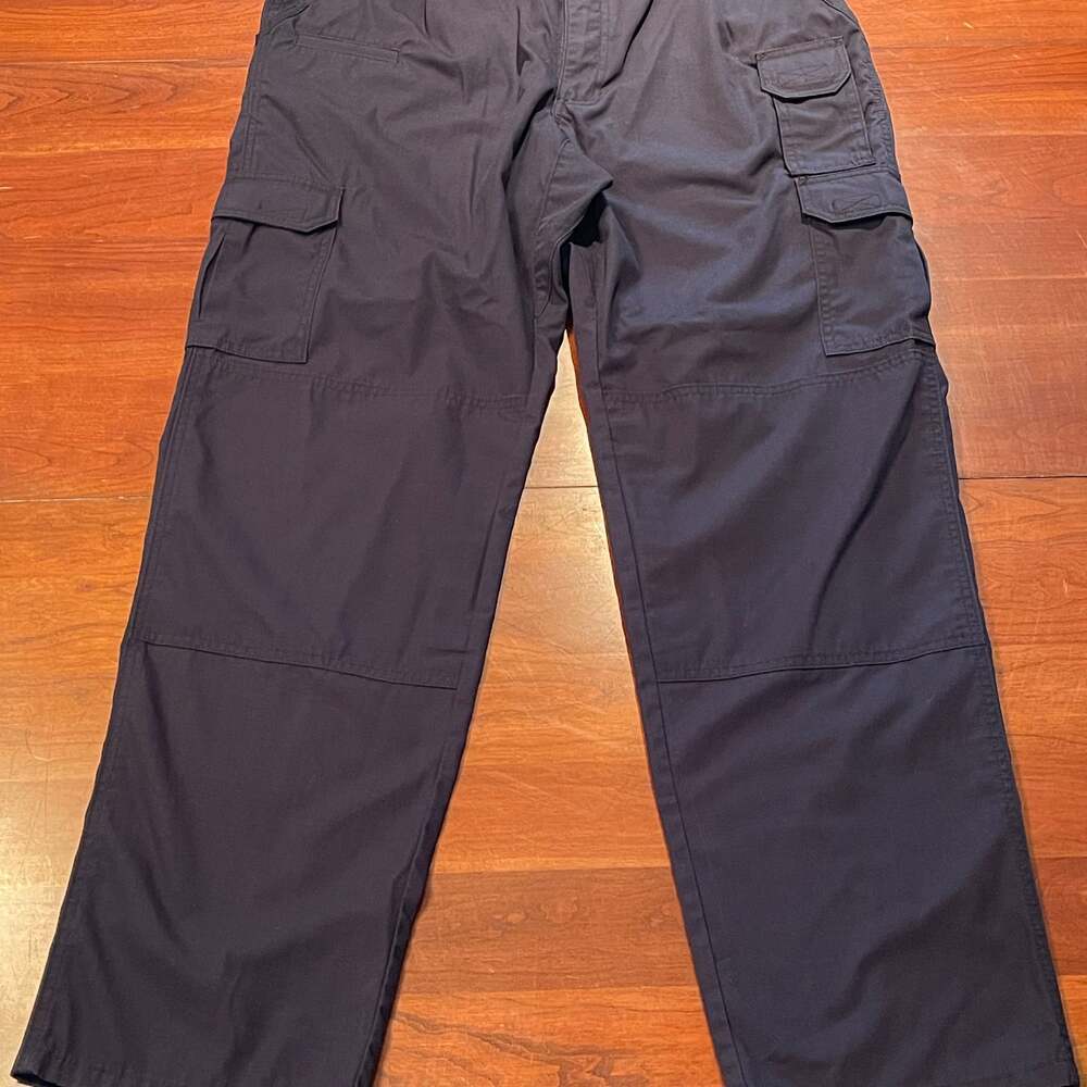 5.11 Tactical Series Pants Mens 36 x 34 Blue Cargo Canvas Straight Leg